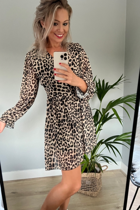 Panterprint jurk musthave
