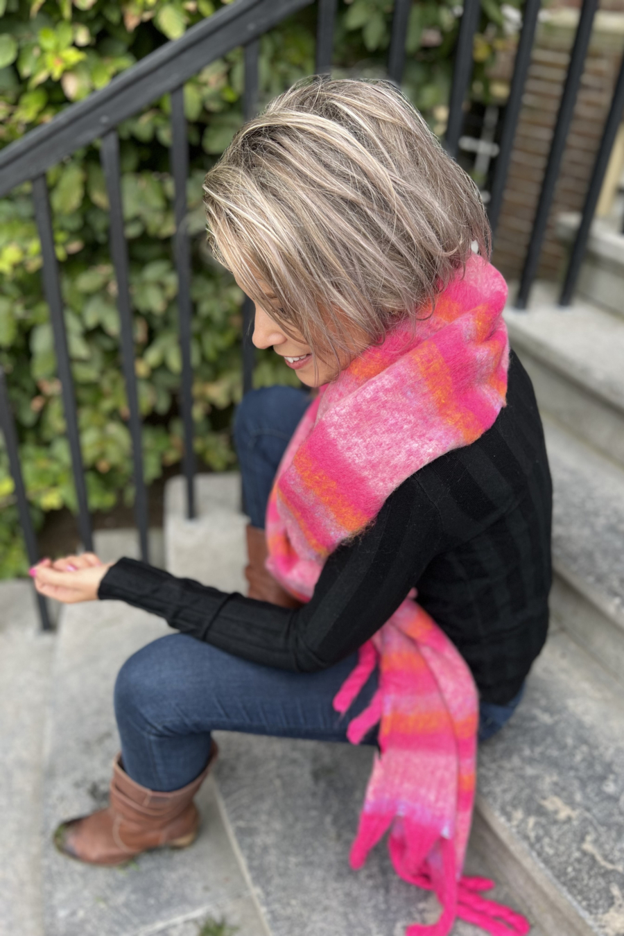 Cosy Pink Scarf