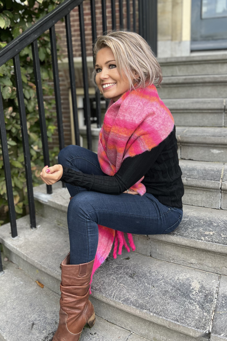 Cosy Pink Scarf