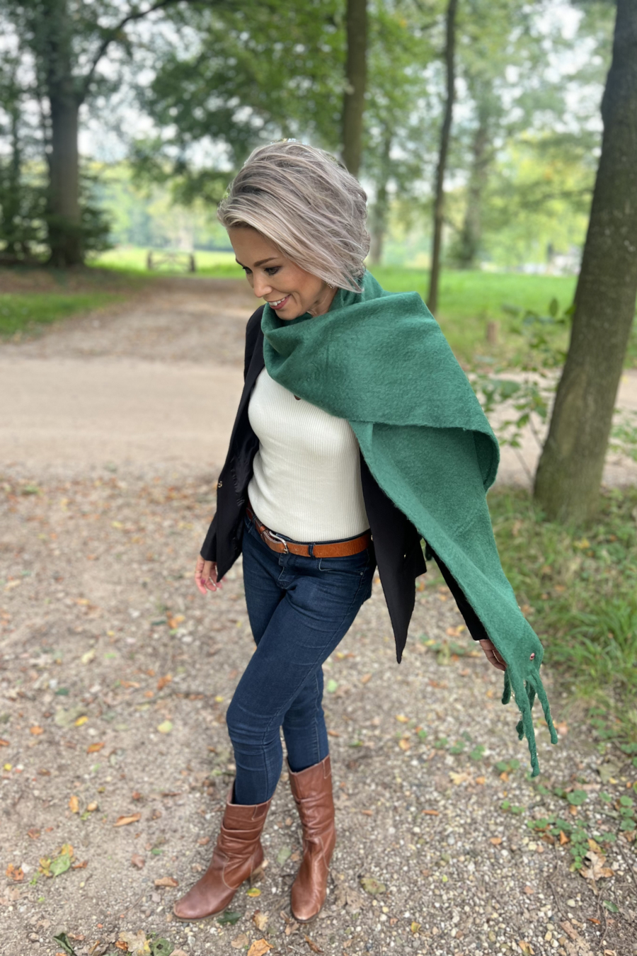 Green Cosy Chic Scarf