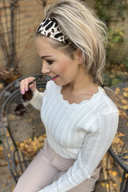 broderie top wit