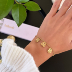 geluksarmband klavertje vier goud