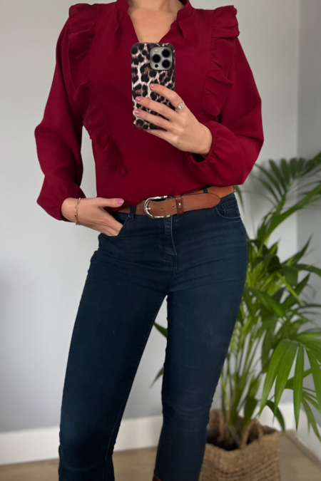 blouse met ruffles