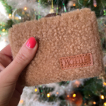 kleine bruine teddy portemonnee