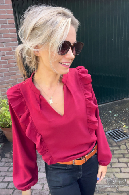 burgundy herfst look